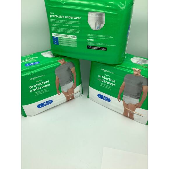 Protective underwear. Men’s Large.  Incontinence. Odor control. 3x18=54pr. B190 - Picture 4 of 4
